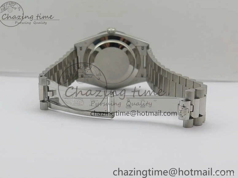 0501 WaterResistant Day Date 40 SS Bp Maker 1:1 Best Edition Tiffany Blue Roman Dial on SS Bracelet A 2549